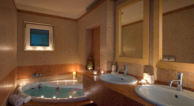 Master Bathroom Night